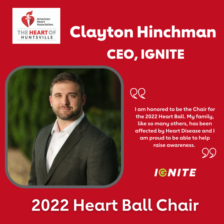 CEO Clayton Hinchman named Chair for the 2022 Heart Ball