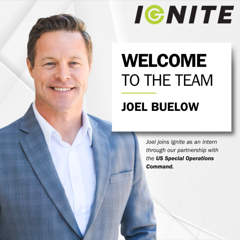 Ignite Welcomes Joel Buelow AS INTERN